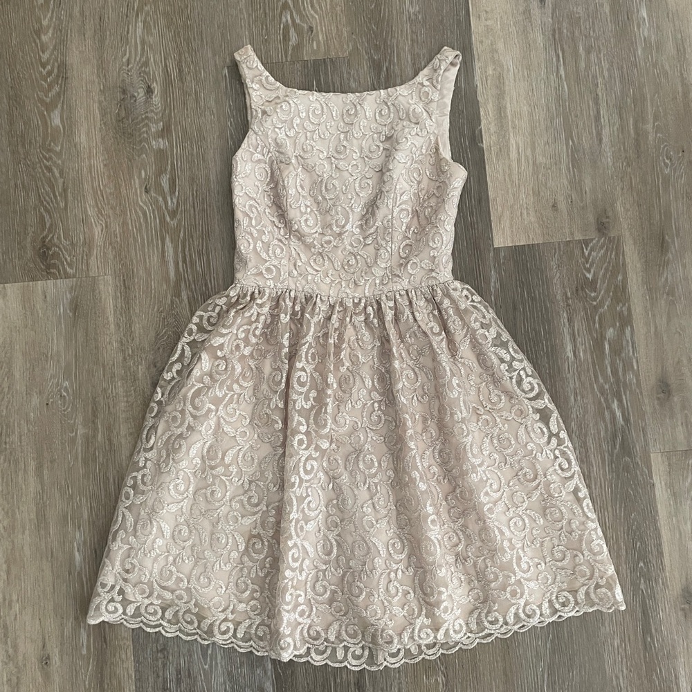 Elegant Lace Dress in Cream